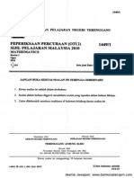 Kertas 1 Pep Percubaan SPM Terengganu 2010 - Soalan