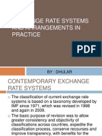Exchange Rate Systems and Arrangements in Practice
