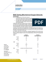 BOD Testing (Biochemical Oxygen Demand) : Bod5 Sample A (Meat Effluent) Sample B (Municipal Effluent)