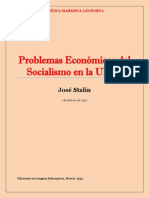 Stalin - Problemas Económicos Del Socialismo en La URSS (1952)