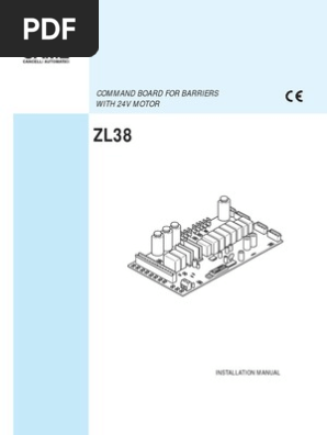 Barrera Came ZL38 - T46 Ver13 GB | PDF