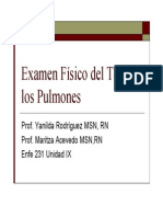 Examen Fisico de Los Pulmones