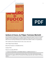 Filippo Tommaso Marinetti - Il Tamburo Di Fuoco