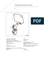 W140 Rear Door Electric Window Lift Removal