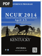Download NCUR 2014 Final Program by tmaster1224 SN225806199 doc pdf