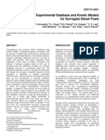 Development of an Experimental Database and Kinetic Models
for Surrogate Diesel Fuels