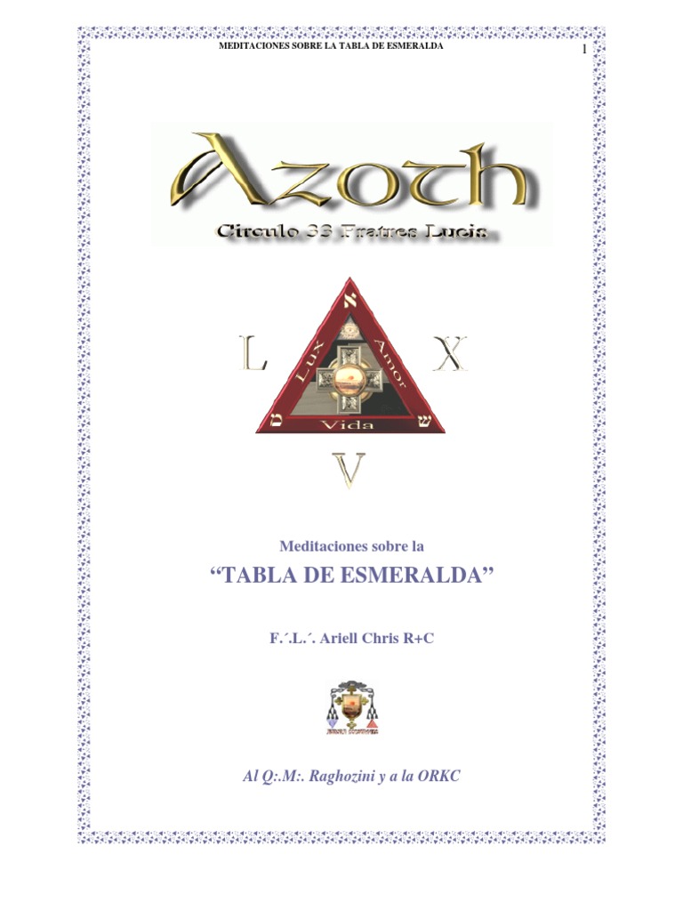 La Tabla de Esmeralda PDF