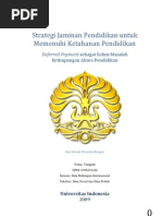 Download Strategi Jaminan Pendidikan Untuk Memenuhi Ketahanan Pendidikan Deferred Payment Sebagai Solusi Masalah Ketimpangan Akses Pendidikan by Tangguh Chairil SN22581207 doc pdf