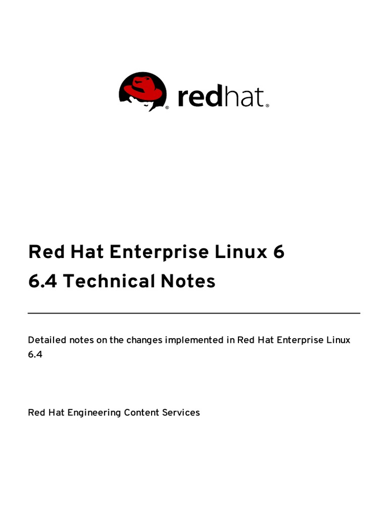 Red Hat Enterprise Linux-6-6.4 Technical Notes-En-US | PDF | Creative ...