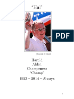 Hal Champeness, 1923-2014