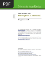 Programa de Curso Psicología Educativa