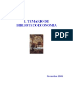 Temario Biblioteconomia