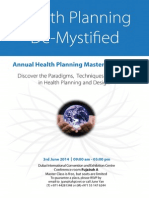 FREE - Master class in Health Planning - Dubai - 3rd June 2014