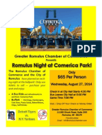Romulus Night at Comerica Park 8-27-14