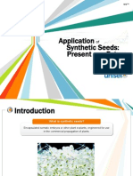 Application of Synthetic Seeds - Present and the Future