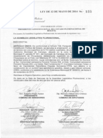 Ley N 525-14 PL CS 04-14 Enajenacin A Ttulooneroso PDF