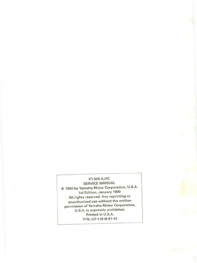 Solved: manual with carburator schematic for 83 yamaha xt fixya.