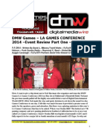 DMW Games LA Games Conference 2014 - Event Review Part One - David L. $Money Train$ Watts - FuTurXTV - 5-5-2014