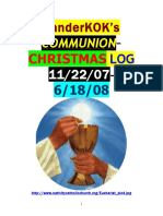 DL, 11/07 To 6/08 COMMUNION CHRISTMAS LOG Thru by VanderKOK