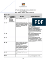 Calendario Académico 2014