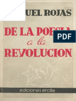 De La Poesía a La Revolución Manuel Rojas