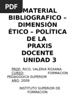 Material Bibliográfico - Unidad 3 - Dimensión Ético Política de La Praxis Docente