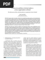 O discurso político-criminal sobre o crime organizado no Brasil