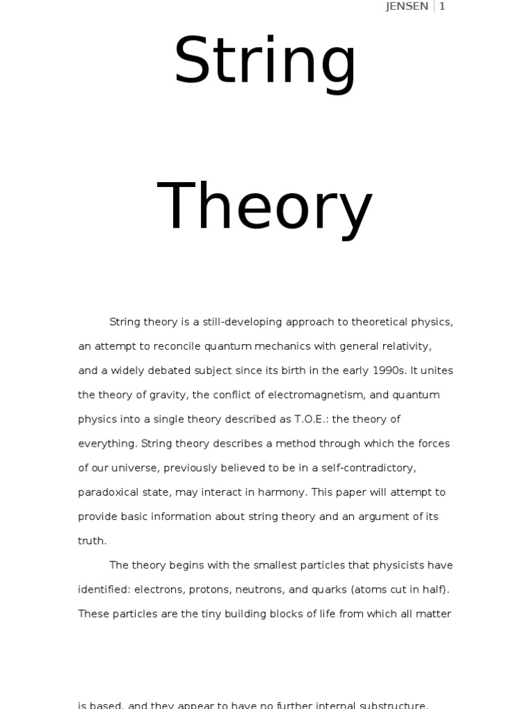 String Theory | String Theory | Universe