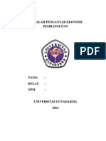 Download Makalah Pengantar Ekonomi Pembangunan by RioRizky SN225877203 doc pdf