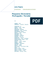 7128466 Livro Dicionario de Portugues e Ioruba