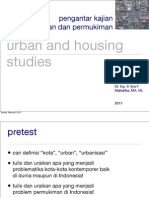 Kajian Kota Week 1.Intro (Urban & Housing)