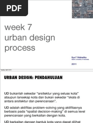 Kajian Kota Week 7 Urban Design Shirvani Pdf