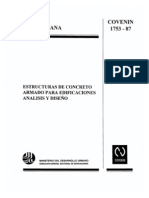 (2) 1753-1987 Estructura Concreto Armado Para Edificaciones. Analisis y Diseño. Articulado