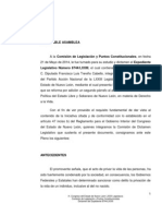 Dictamen de La Iniciativa Anti-Aborto Del PAN en Nuevo León