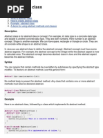 Java Abstract Class 