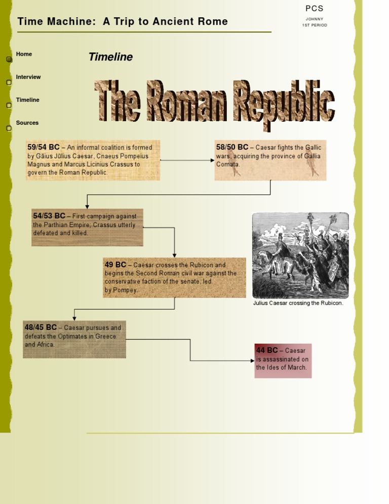 Ancient Rome Timeline and Events | PDF