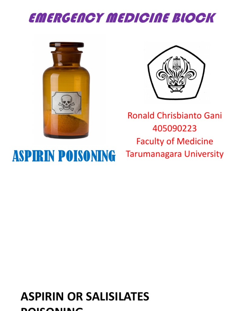 Emergency Medicine Block: Aspirin Poisoning | PDF
