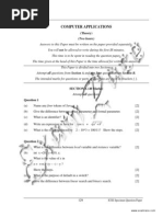 ICSE Class 10 Computer Applications 2012