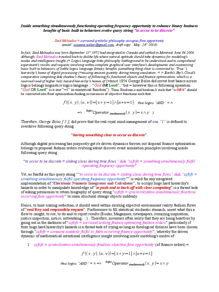 Inside Something Simultaneously Functioning Operating Frequency ...