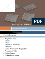 Rancangan Percobaan Faktorial