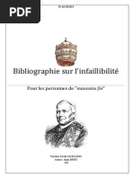 Bibliographie sur l'infaillibilité