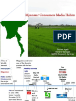 Myanmar Consumers Media Habits by U Thurein Nyein