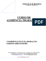 Apostila Audiência Trabalhista 2013