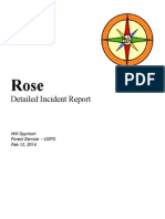 Incident Report - Rose