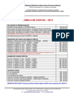 Tabela de Custas2014