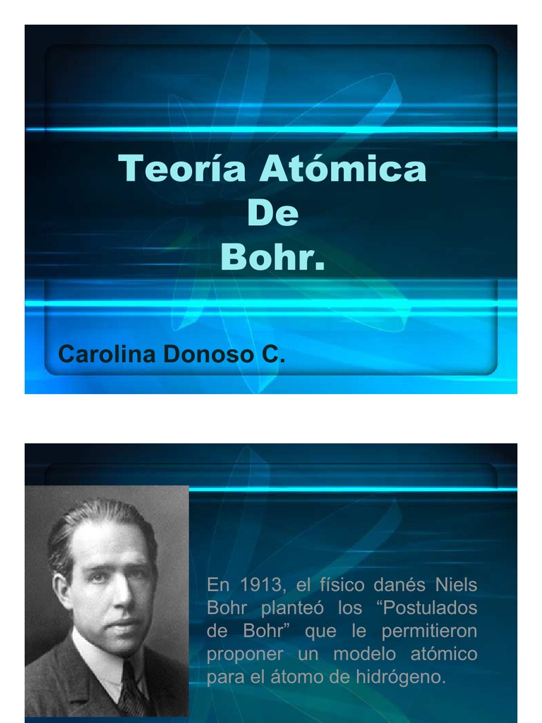Teoría Atómica de bohr