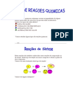 Tipos de Reações Quimicas