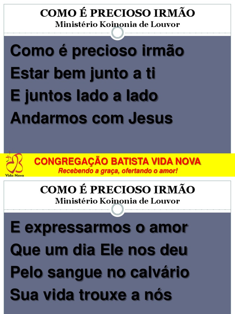 Como É Precioso Irmão | PDF