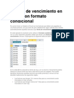Fechas de Vencimiento en Excel Con Formato Condicional
