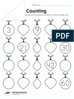 Ornament Counting Worksheets